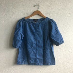 Banana Republic Women's Seam Front Tencel Blue Tee Size XS